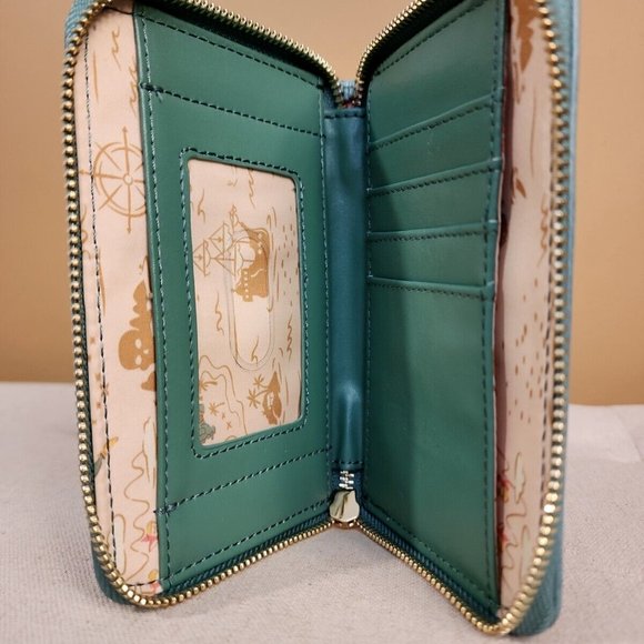 Loungefly Disney Peter Pan Classic Story Book Series Zip around Wallet NEW - Picture 12 of 13